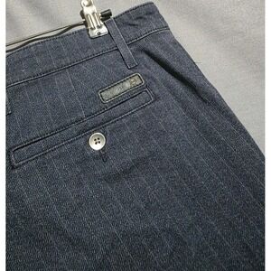 Adriano Goldschmied Jeans Men 34x34 Striped Marshall Slim Stretch Dark Blue Wash